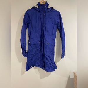 Blue Patagonia raincoat size medium